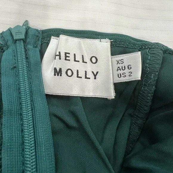 Hello Molly Teal Long Sleeve Dress - Picture 5 of 5